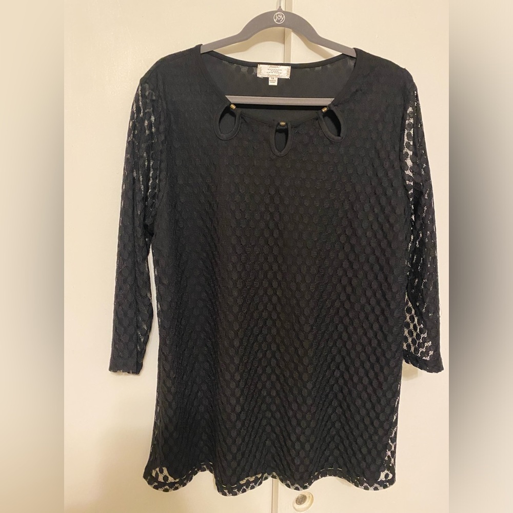 Black Lace Blouse by Shannon Ford NY